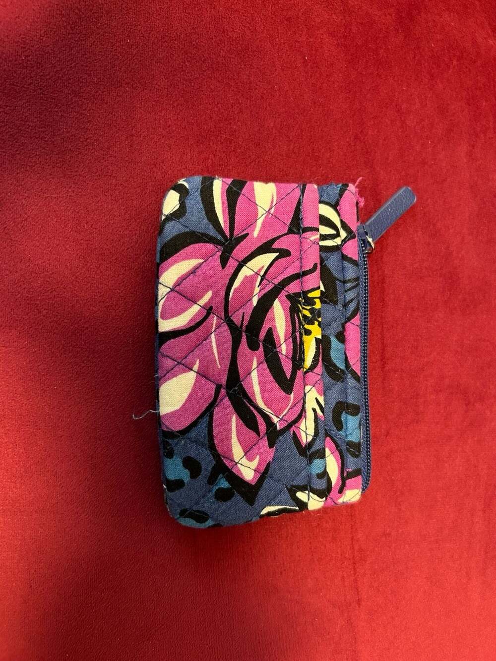 Vera Bradley Quilted Floral Coin Purse ID Case